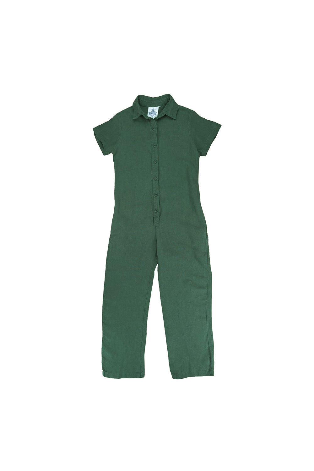 Stillwater Polo Pant Romper | Jungmaven Hemp Clothing & Accessories / Color:Hunter Green