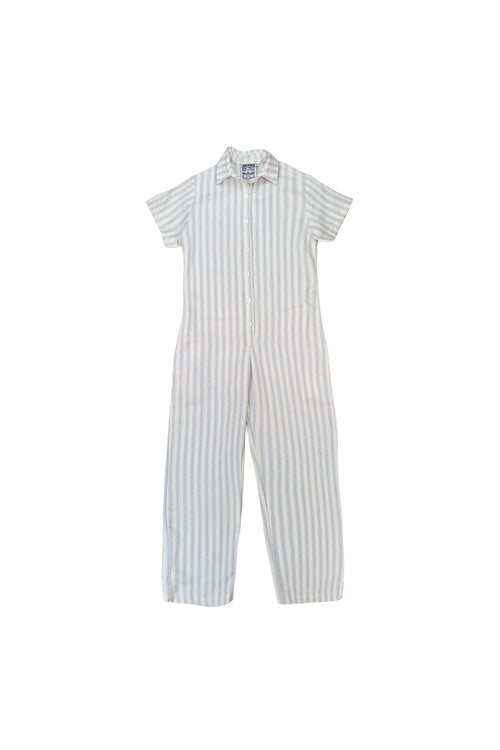 Porto Stillwater Pant Romper | Jungmaven Hemp Clothing & Accessories / Color: Blue Stripe