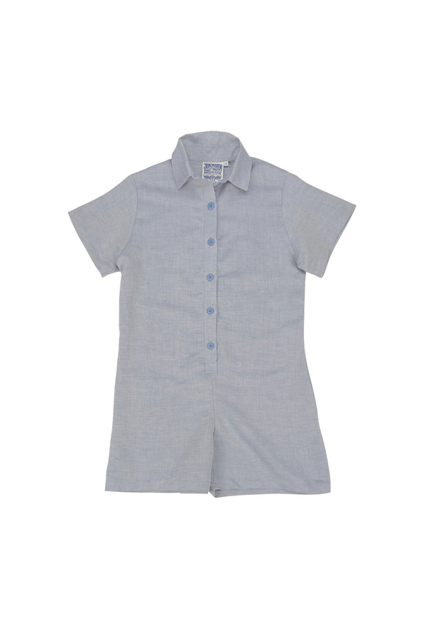 Porto Stillwater Short Romper | Jungmaven Hemp Clothing & Accessories / Color: Chambray