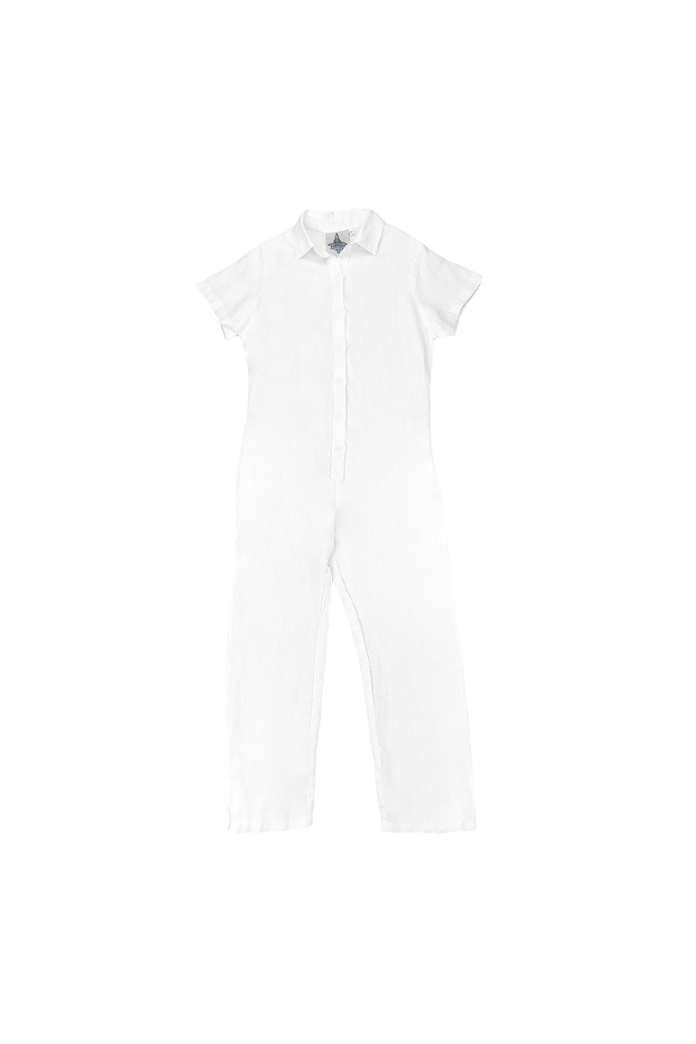 Stillwater Polo Pant Romper | Jungmaven Hemp Clothing & Accessories / Color: Washed White