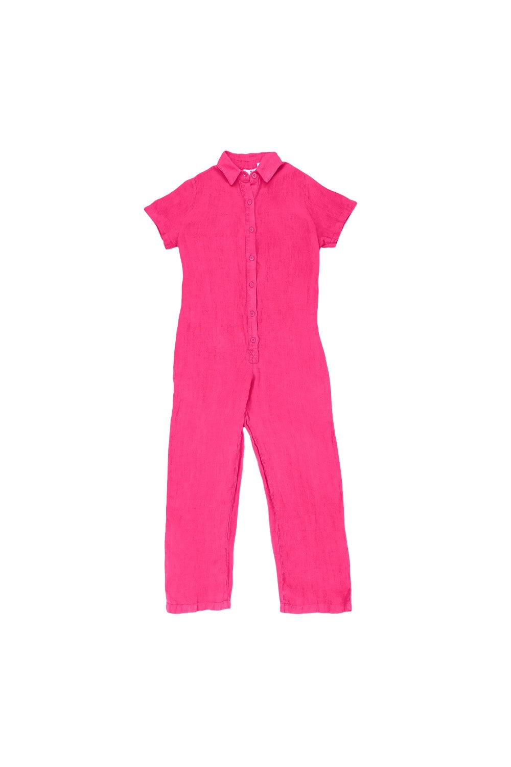 Stillwater Polo Pant Romper | Jungmaven Hemp Clothing & Accessories / Color: Pink Grapefruit