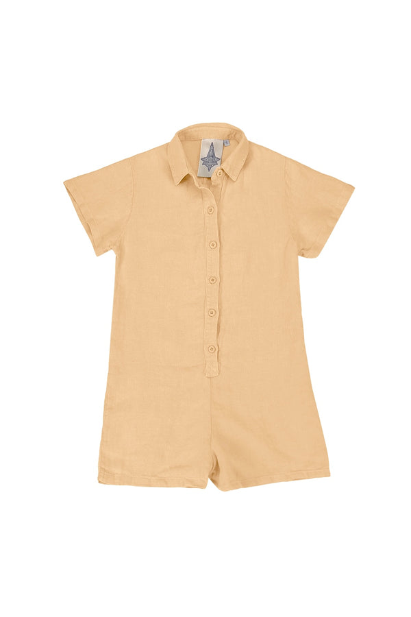 Stillwater Polo Romper | Jungmaven Hemp Clothing & Accessories / Color: Oat Milk
