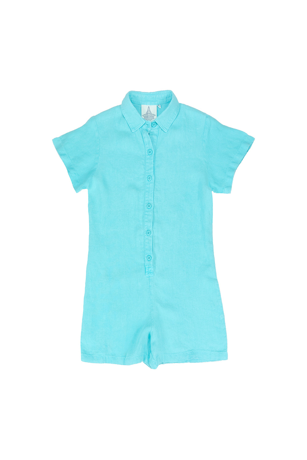 Stillwater Polo Romper - Sale Colors | Jungmaven Hemp Clothing & Accessories / Color: Caribbean Blue