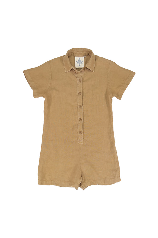 Stillwater Polo Romper | Jungmaven Hemp Clothing & Accessories / Color: Coyote