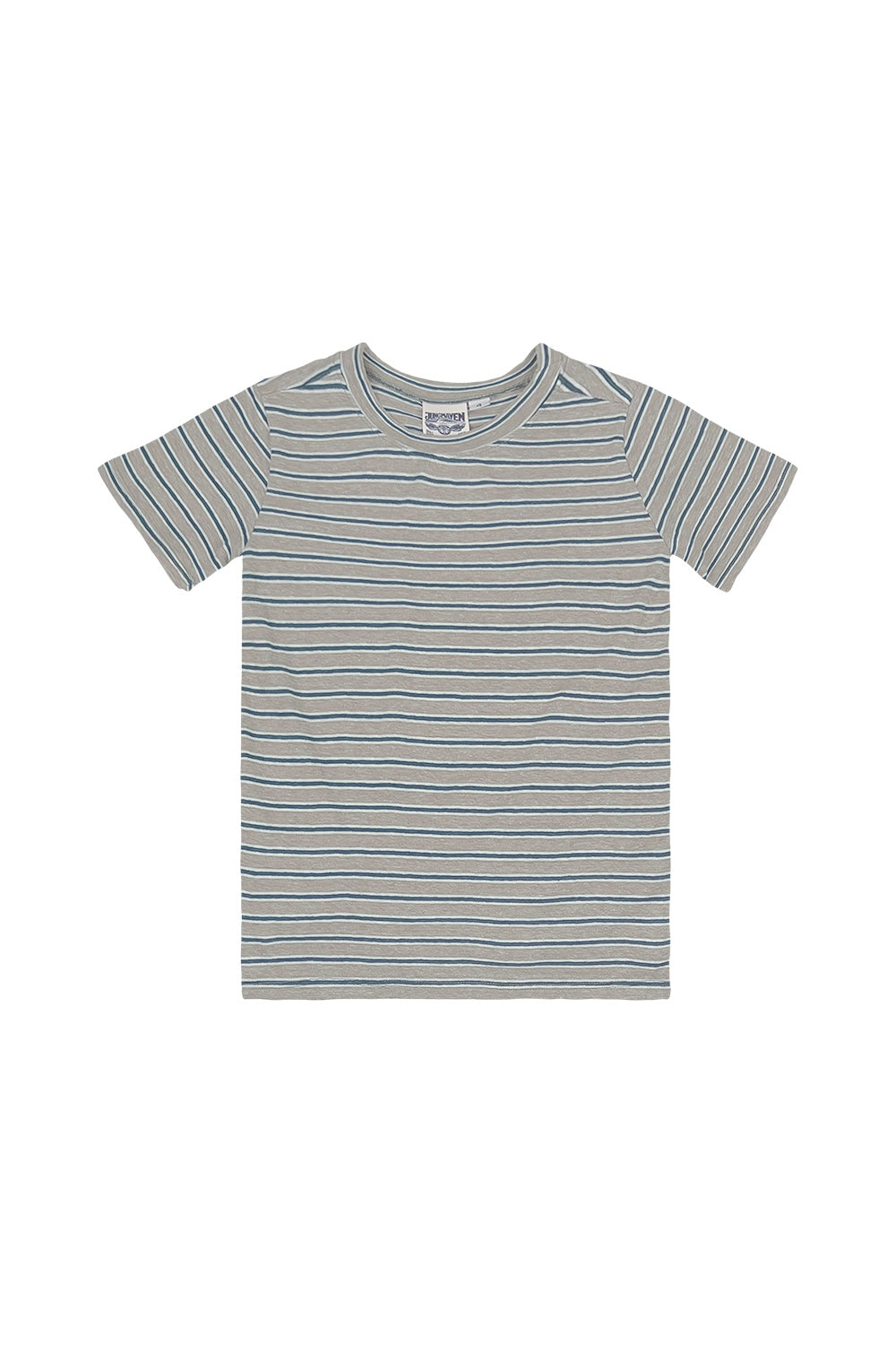 Stripe Grom Tee | Jungmaven Hemp Clothing & Accessories / Color: Teal/White/ Gray Stripe