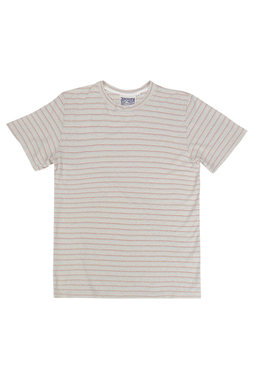 Stripe Jung Tee | Jungmaven Hemp Clothing & Accessories / Color: Rainbow/Beige Stripe