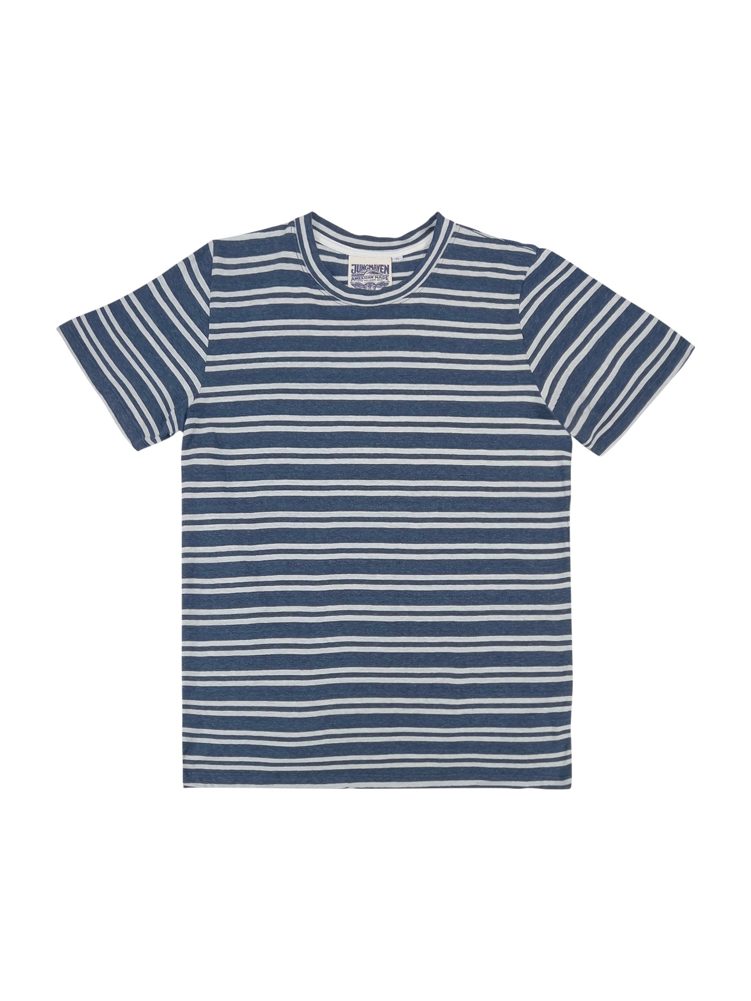 Stripe Jung Tee | Jungmaven Hemp Clothing & Accessories / Color: Blue/White Stripe