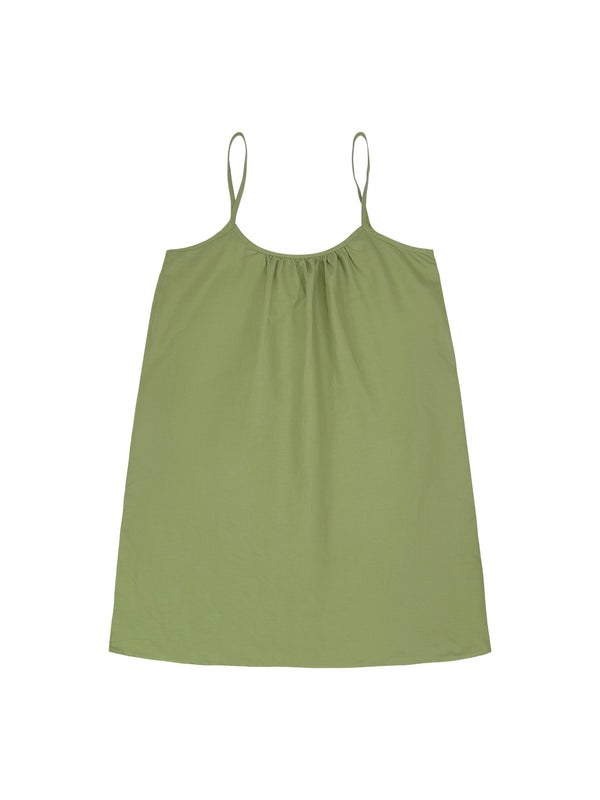 Sundance Slip Dress - Sale Colors | Jungmaven Hemp Clothing & Accessories / Color: Dark Matcha