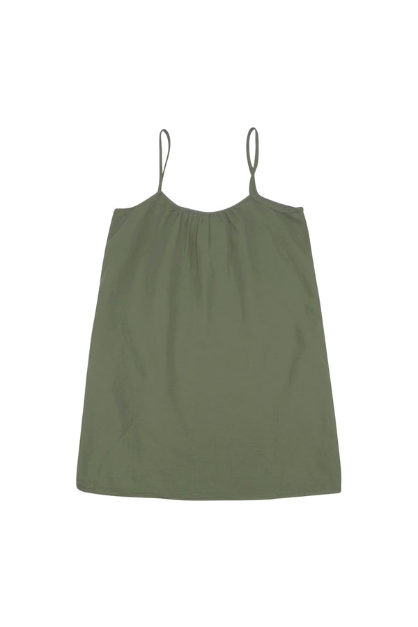 Sundance Slip Dress | Jungmaven Hemp Clothing & Accessories / Color: Olive Green