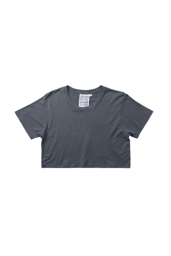 Cropped Lorel Tee | Jungmaven Hemp Clothing & Accessories / Color: Diesel Gray