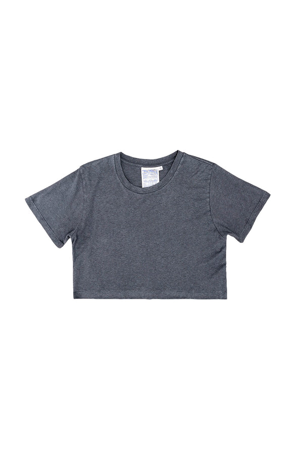 Cropped Lorel Tee | Jungmaven Hemp Clothing & Accessories / Color: Diesel Gray
