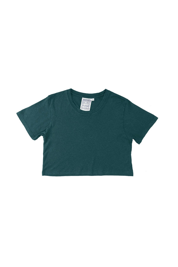 Super Cropped Lorel Tee | Jungmaven Hemp Clothing & Accessories / Color: Deep Teal