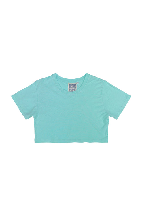 Super Cropped Lorel Tee - Sale Colors | Jungmaven Hemp Clothing & Accessories / Color: Oasis Blue