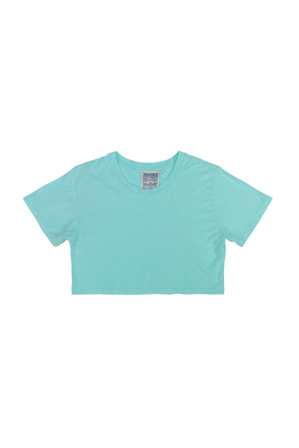 Super Cropped Lorel Tee - Sale Colors | Jungmaven Hemp Clothing & Accessories / Color: Oasis Blue