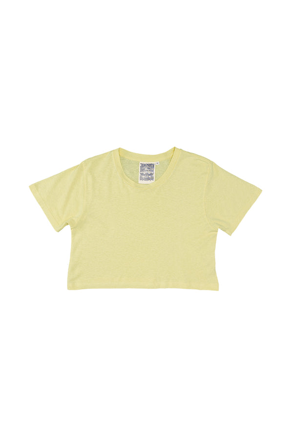Super Cropped Lorel Tee | Jungmaven Hemp Clothing & Accessories / Color: Sunbleached Yellow