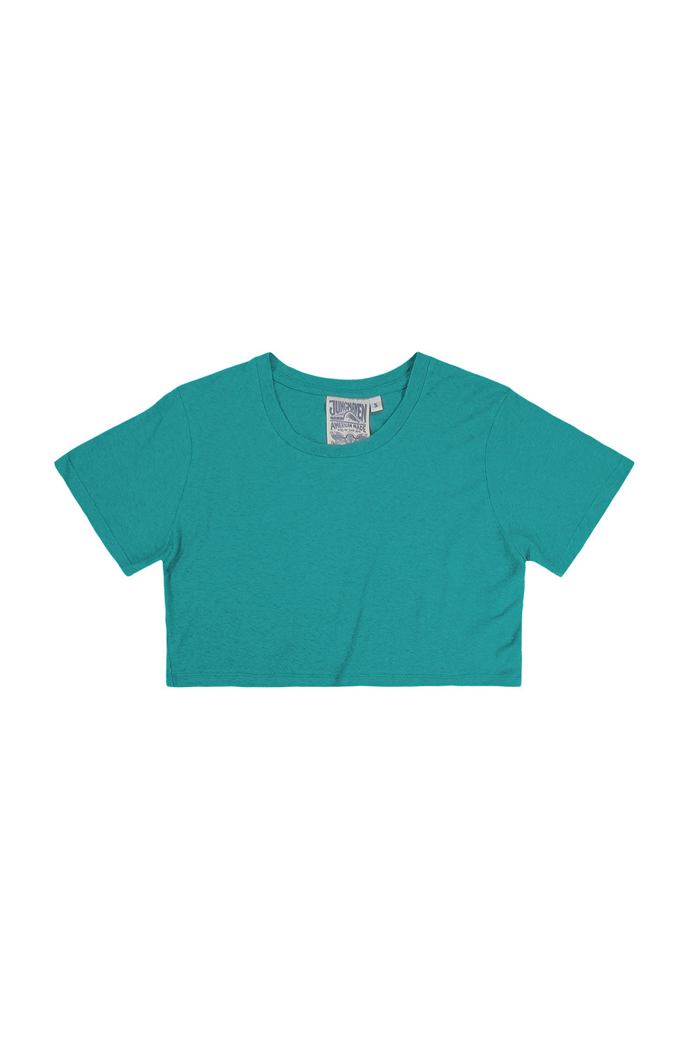 Super Cropped Lorel Tee | Jungmaven Hemp Clothing & Accessories / Color: Teal