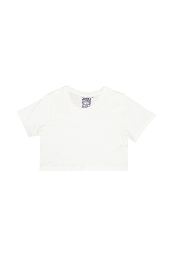 Cropped Lorel Tee | Jungmaven Hemp Clothing & Accessories / Color: Washed White