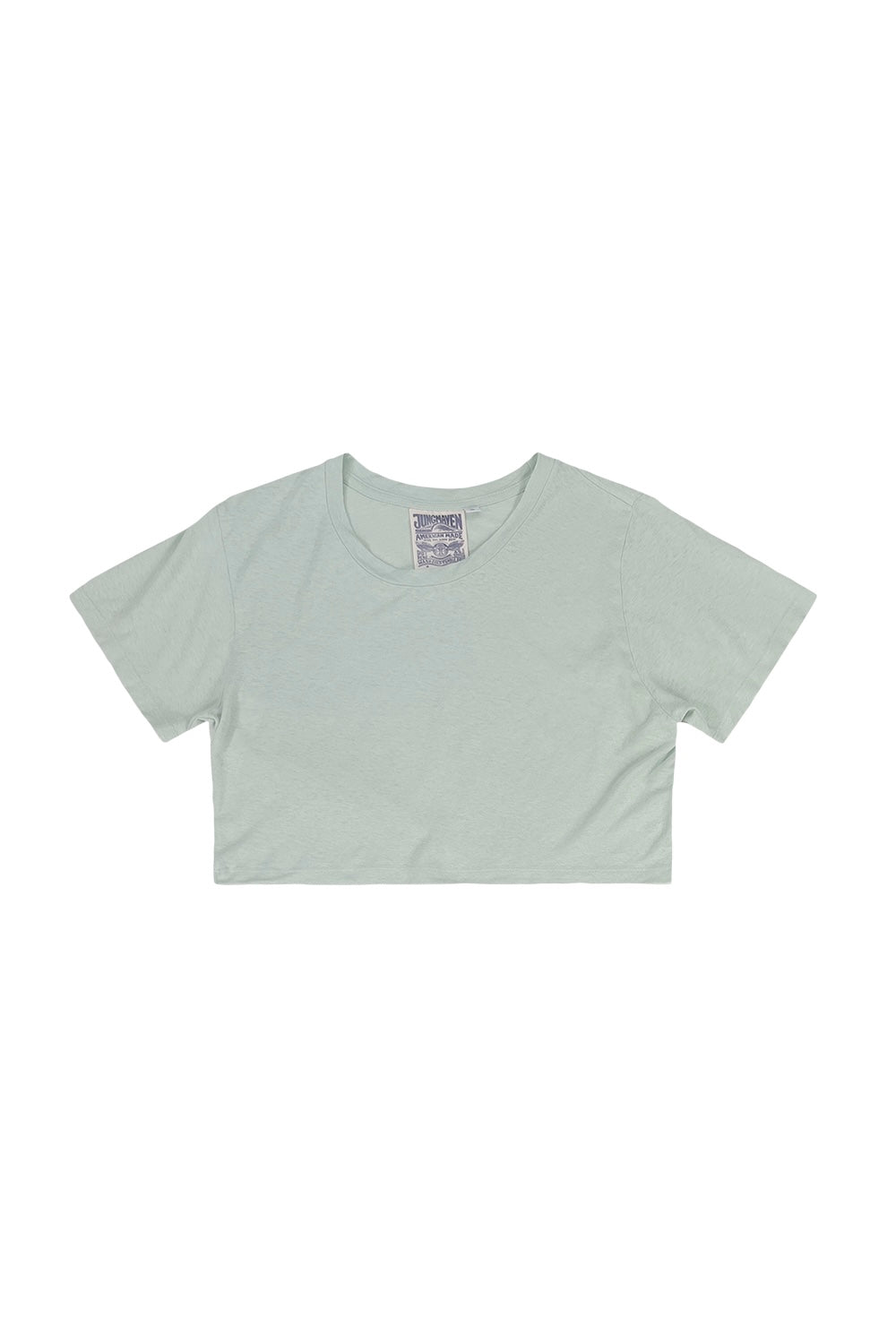Super Cropped Lorel Tee - Sale Colors | Jungmaven Hemp Clothing & Accessories / Color: Seafoam Green