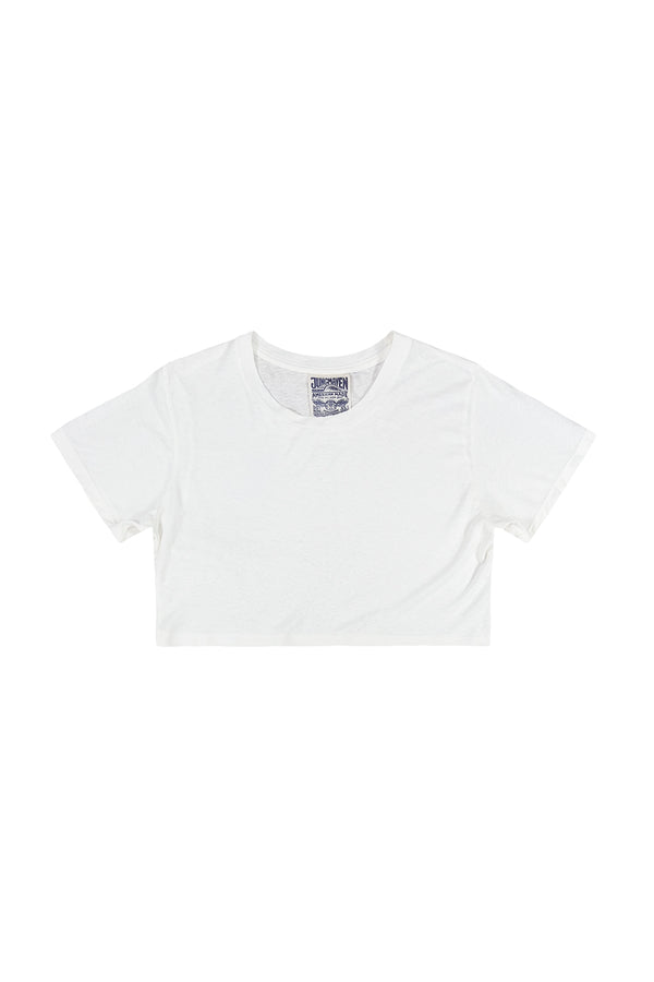 Cropped Lorel Tee | Jungmaven Hemp Clothing & Accessories / Color: Washed White