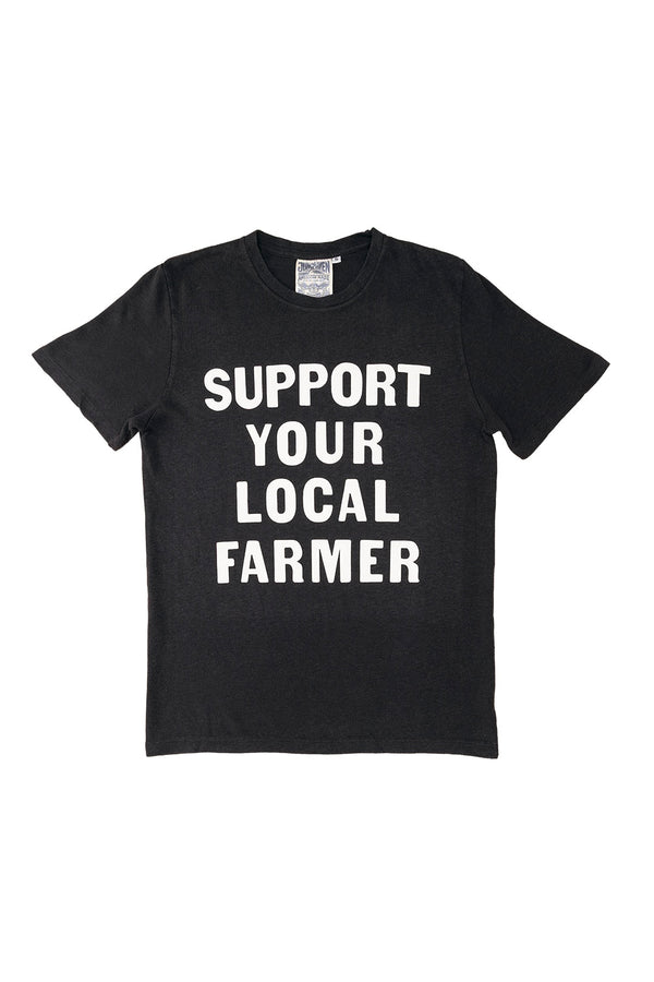 Support Your Local Farmer Baja Tee | Jungmaven Hemp Clothing & Accessories / Color: Black