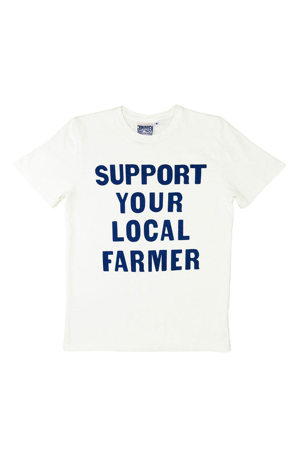 Support Your Local Farmer Baja Tee | Jungmaven Hemp Clothing & Accessories / Color: Washed White