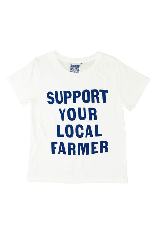 Support Your Local Farmer Ojai Tee | Jungmaven Hemp Clothing & Accessories / Color: Washed White