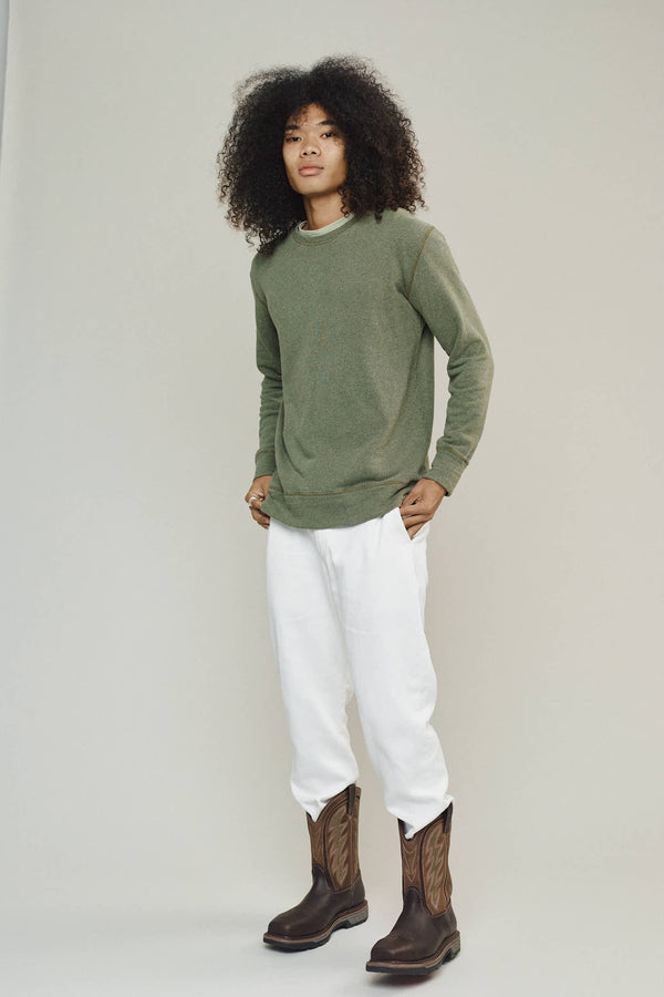 Heathered Fleece Tahoe Sweatshirt | Jungmaven Hemp Clothing & Accessories / Color: