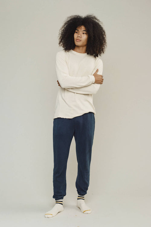 Yelapa Fleece Sweatpant | Jungmaven Hemp Clothing & Accessories / model_desc: Chaz is 6’2” wearing Medium