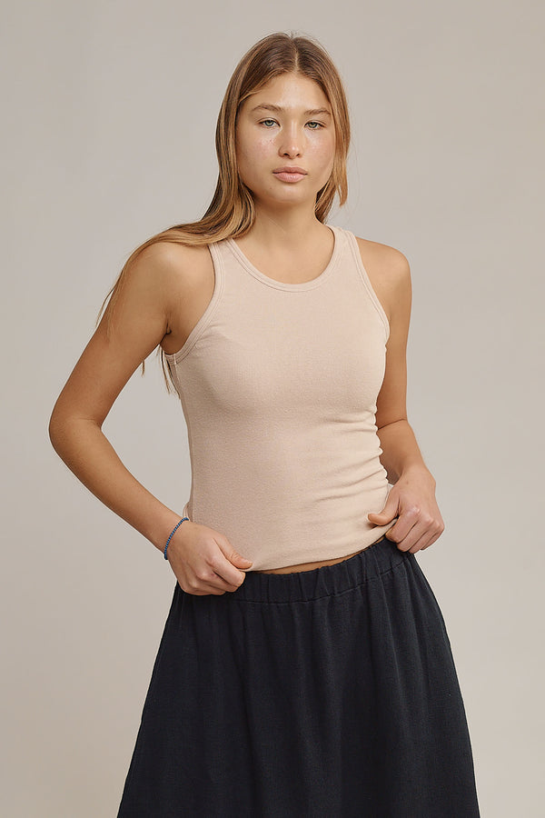 Alta Tank | Jungmaven Hemp Clothing & Accessories / model_desc: Katriel is 5’9” wearing S