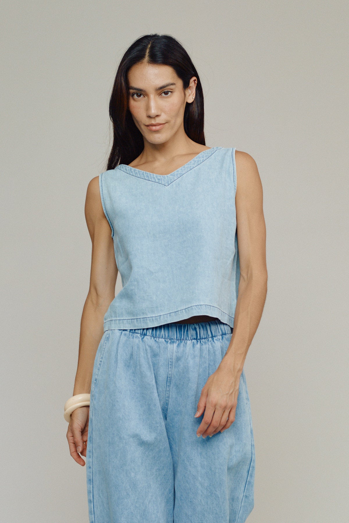 Teton Summer Denim Tank | Jungmaven Hemp Clothing & Accessories