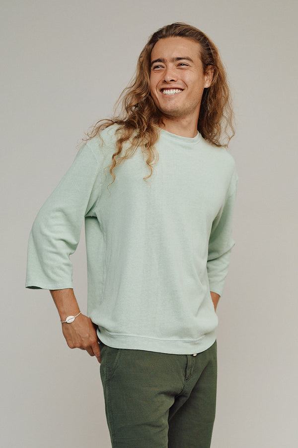 Cardiff 3/4 Sleeve Tee | Jungmaven Hemp Clothing & Accessories / Color: