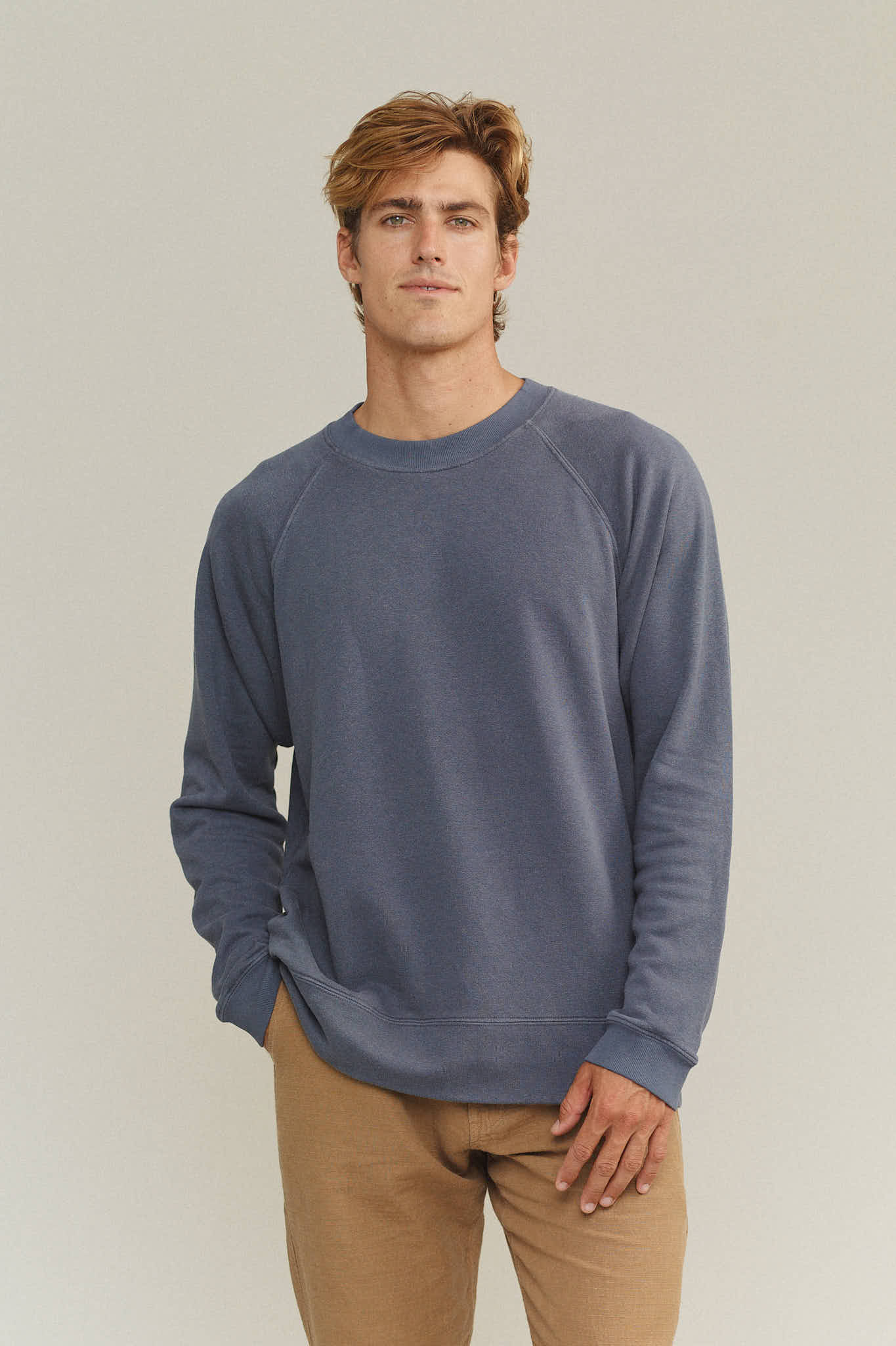 Sierra Raglan Fleece Sweatshirt Jungmaven Hemp Clothing