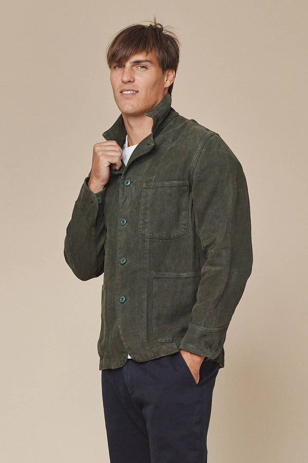 Tamarak Jacket | Jungmaven Hemp Clothing & Accessories / model_desc: Travis 6’1” wearing size M