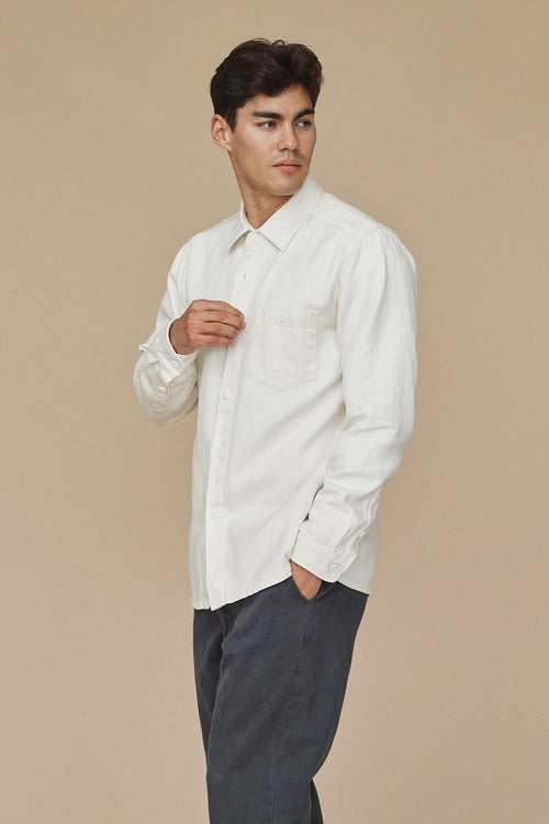 Topanga Shirt | Jungmaven Hemp Clothing & Accessories / model_desc: Henry is 6’0” wearing Large