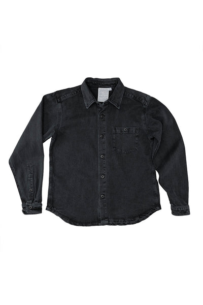 Denim Curved Hem Topanga Shirt | Jungmaven Hemp Clothing