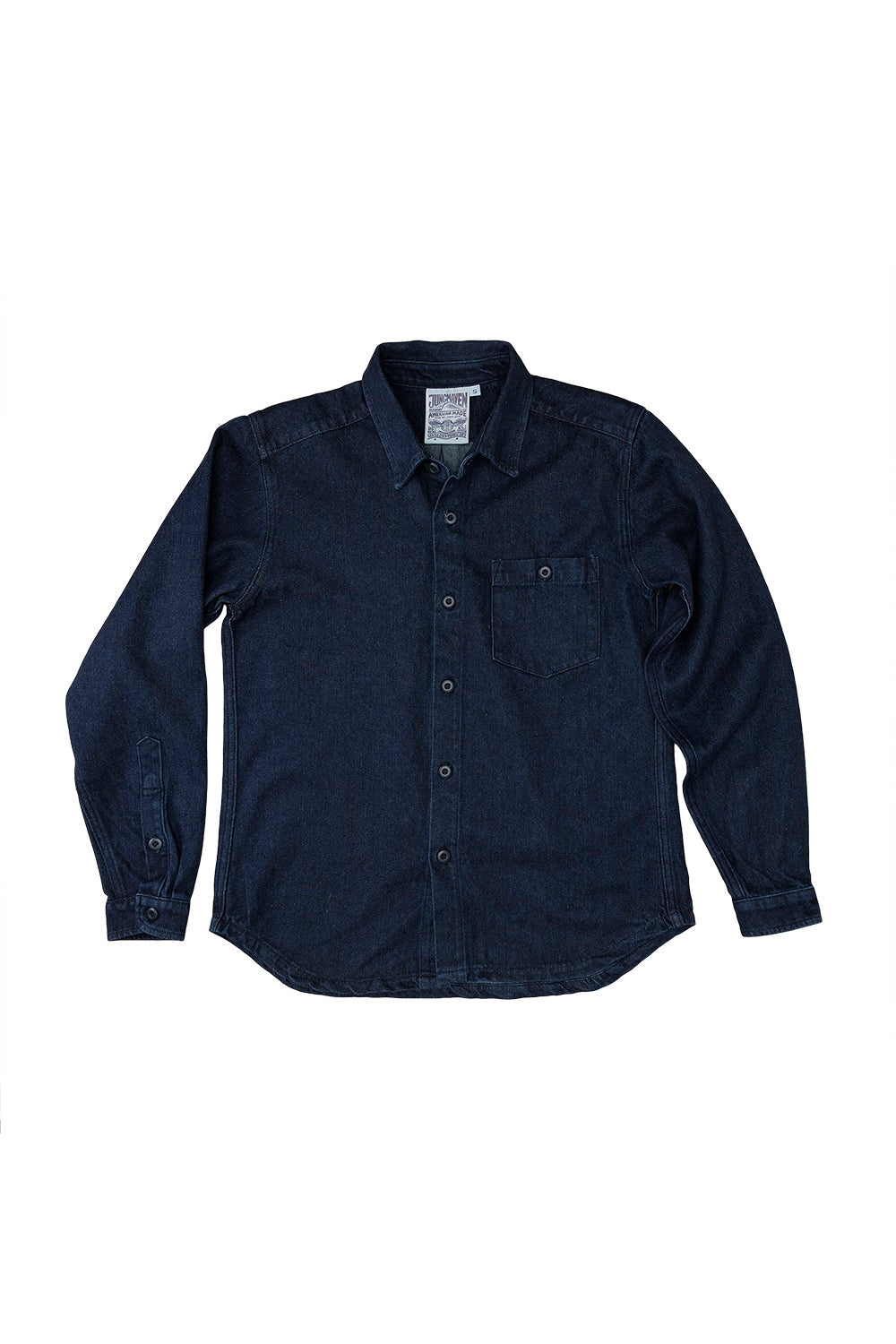 Denim Curved Hem Topanga Shirt | Jungmaven Hemp Clothing