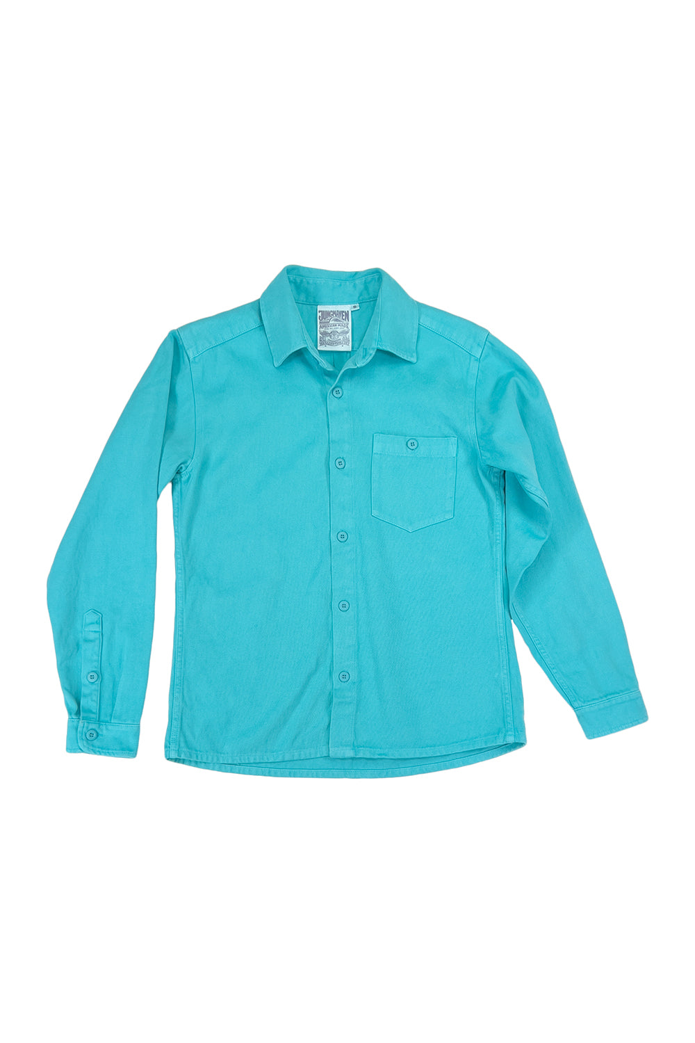 Teal button up outlet shirt