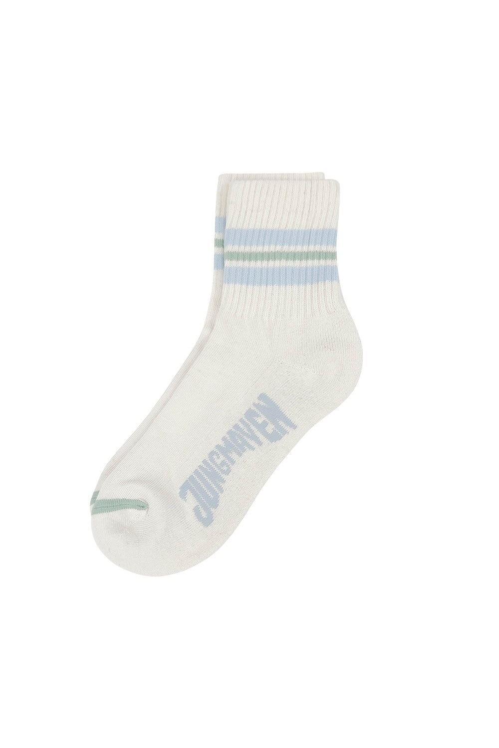 Town and Country Ankle Socks | Jungmaven Hemp Clothing & Accessories / Color: Coastal Blue/Pistachio