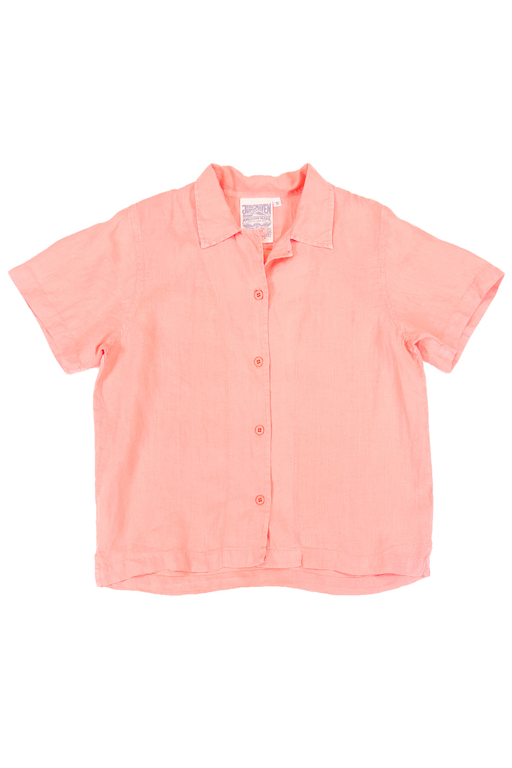 Tucson Shirt | Jungmaven Hemp Clothing & Accessories / Color: Pink Salmon