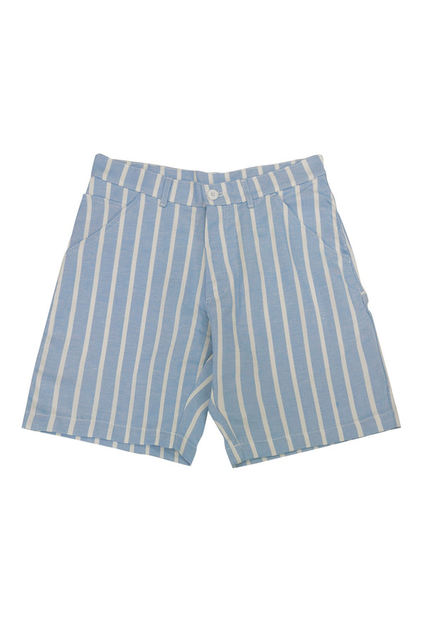 Tydes Short | Jungmaven Hemp Clothing & Accessories / Color: Lt. Blue/White Stripe