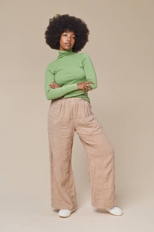 Upcycled Cambria Pant | Jungmaven Hemp Clothing & Accessories / model_desc: Abeba is 5’7” wearing Small