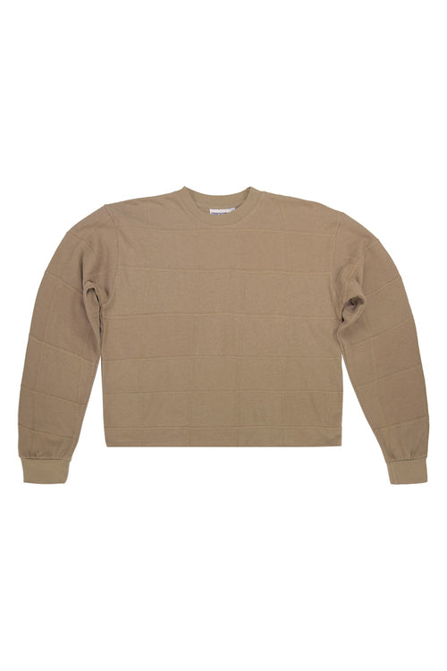 Upcycled Cropped Long Sleeve | Jungmaven Hemp Clothing & Accessories / Color: Coyote