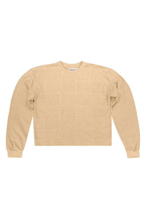 Upcycled Cropped Long Sleeve | Jungmaven Hemp Clothing & Accessories / Color: Oat Milk