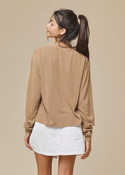 Cropped Long Sleeve Tee | Jungmaven Hemp Clothing & Accessories / Color: