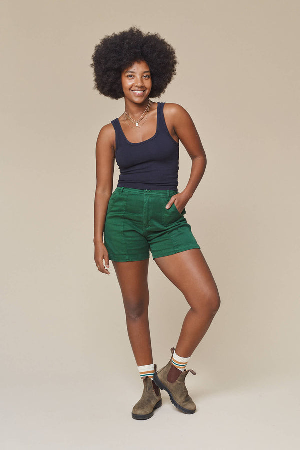 Venice Short | Jungmaven Hemp Clothing & Accessories / model_desc: Abeba is  5’7” wearing M
