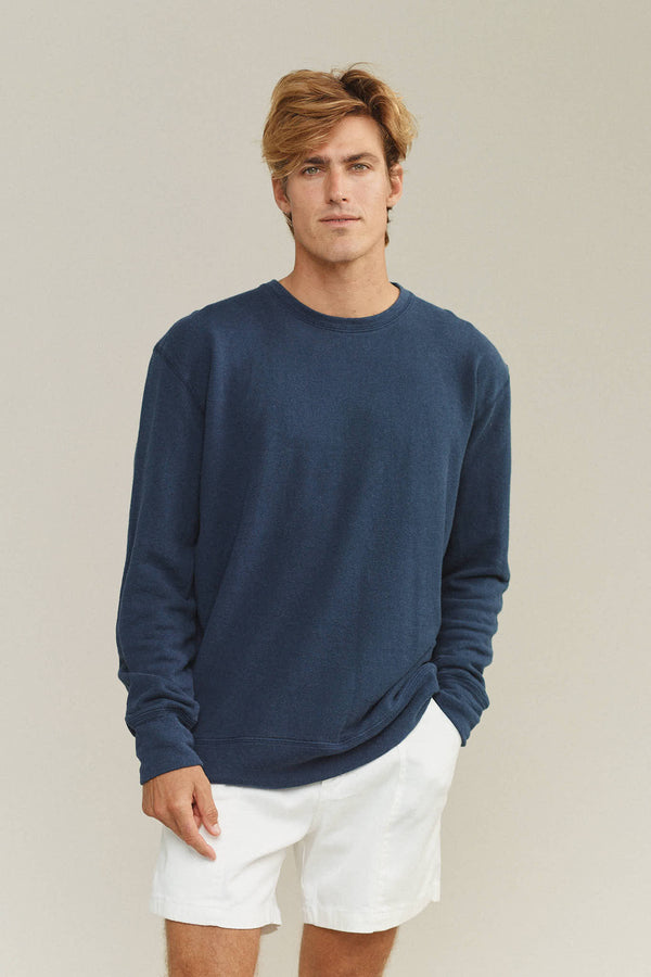 Tahoe Sweatshirt | Jungmaven Hemp Clothing & Accessories / model_desc: Louis is 6’0” wearing L
