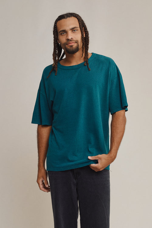 Vernon Oversized Tee | Jungmaven Hemp Clothing & Accessories / model_desc: Davon is 6’0” wearing L