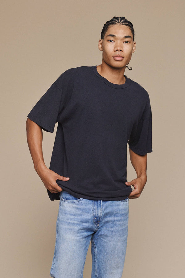 Vernon Oversized Tee | Jungmaven Hemp Clothing & Accessories / model_desc: Chaz is 6’2” wearing L