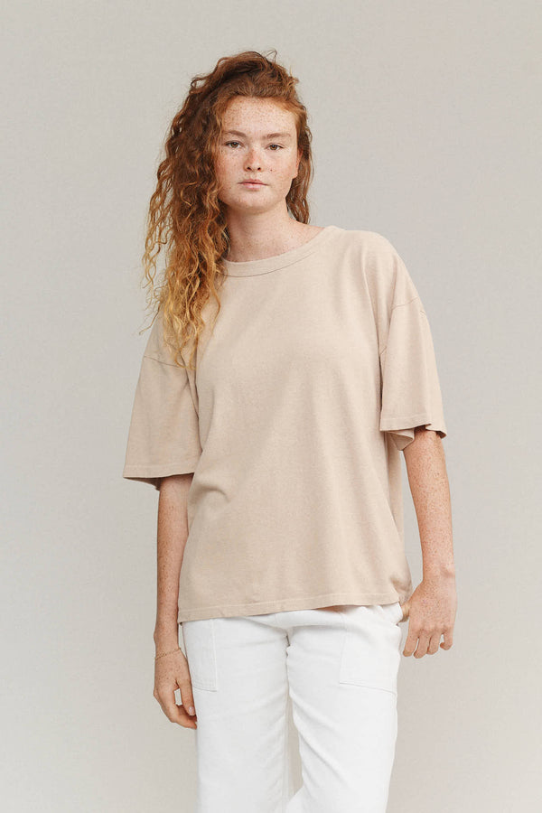 Vernon Oversized Tee | Jungmaven Hemp Clothing & Accessories / model_desc: Sydney is 5’8” wearing S