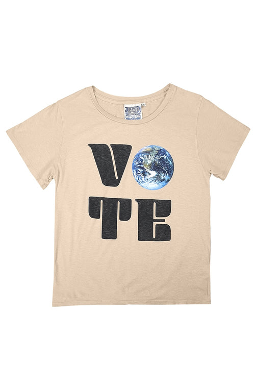 Vote Earth Ojai Tee | Jungmaven Hemp Clothing & Accessories / Color: Canvas